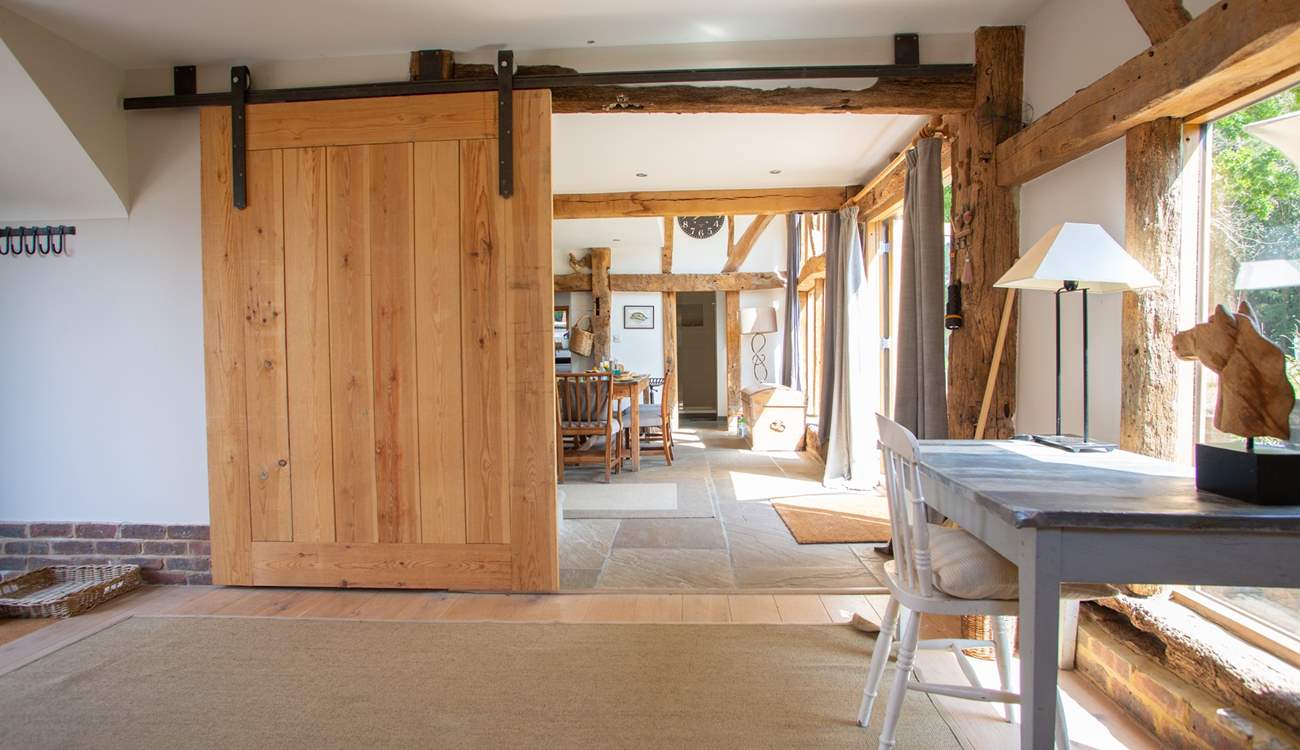 From the sitting-room to the kitchen/dining-room.