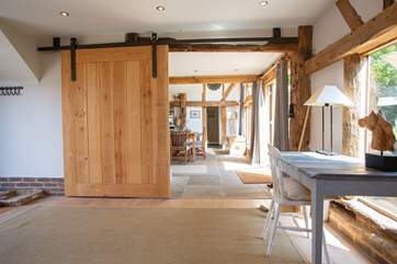 From the sitting-room to the kitchen/dining-room.