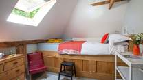 Steps to the king-size bed.