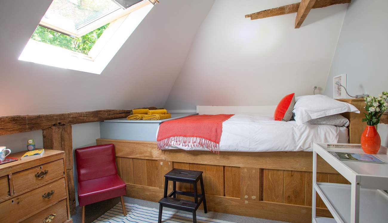 Steps to the king-size bed.