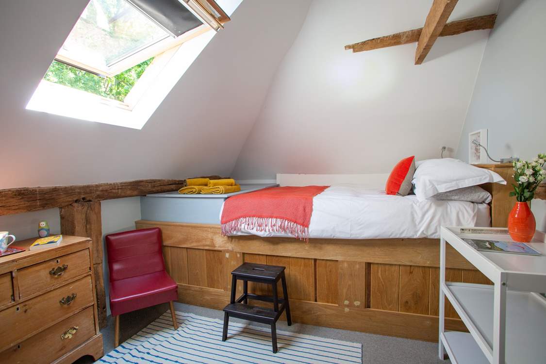 Steps to the king-size bed.