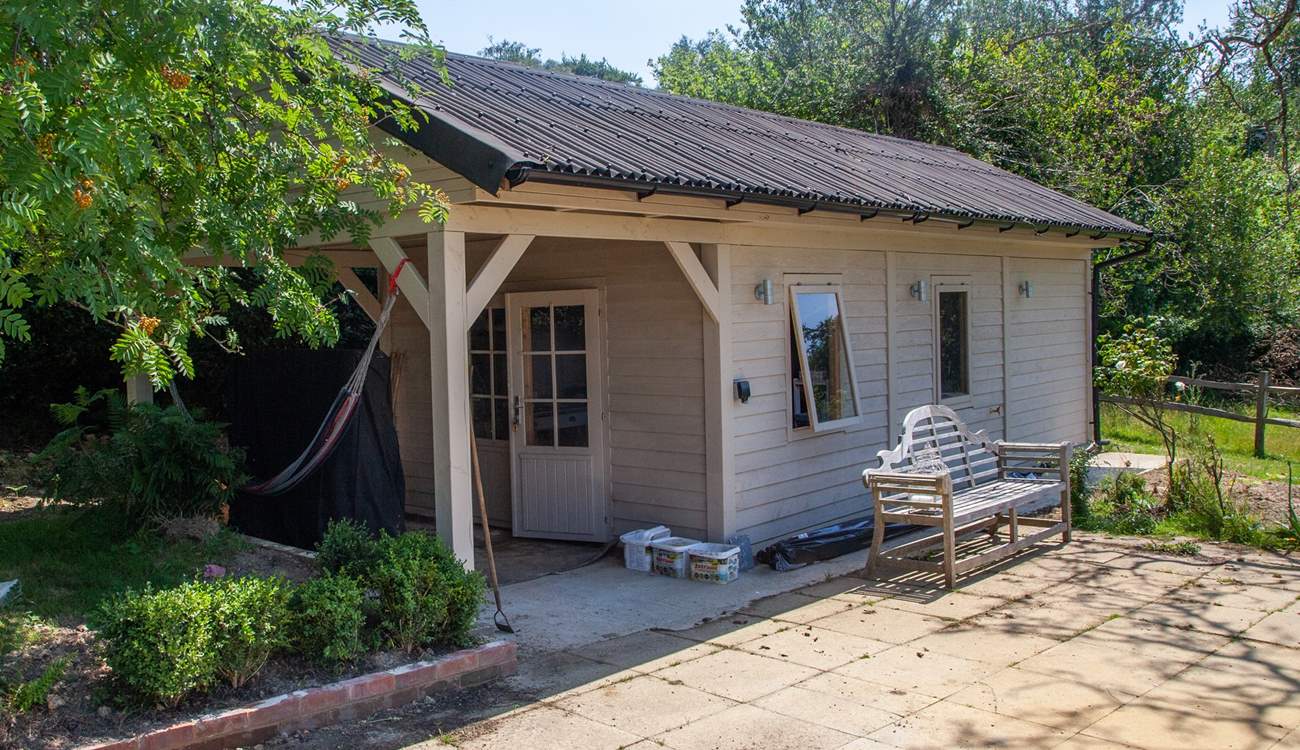 There is a pottery studio.