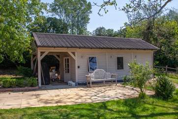 The pottery studio.