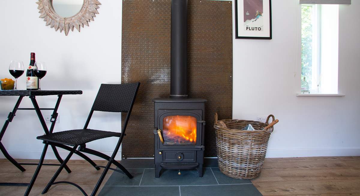 There is under-floor heating but it's nice to light the wood-burner.