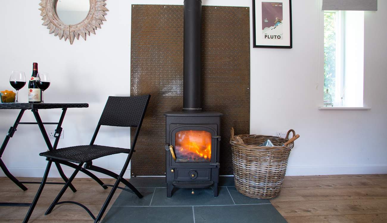 There is under-floor heating but it's nice to light the wood-burner.