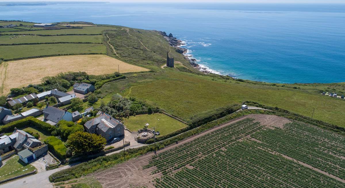 Welloe Rock is the last property on the lane with only gardens and fields before you reach the sea. What a location. 