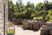 The beautiful terrace to the front of the cottage can be a real sun-trap.