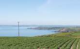 Views across the fields towards Marazion and Penzance. - Thumbnail Image