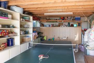 The games-room, anyone for table tennis?