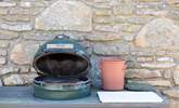 The Big Green Egg barbecue is ready for action. - Thumbnail Image