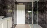 The gorgeous shower-room with spacious walk-in shower. - Thumbnail Image