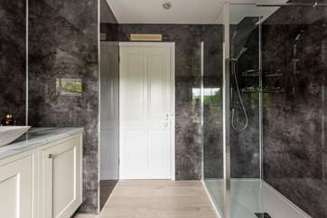 The gorgeous shower-room with spacious walk-in shower.