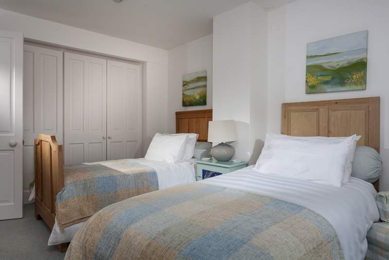 This twin room also looks over the garden to the sea beyond and with such comfy beds you may want to stay put!