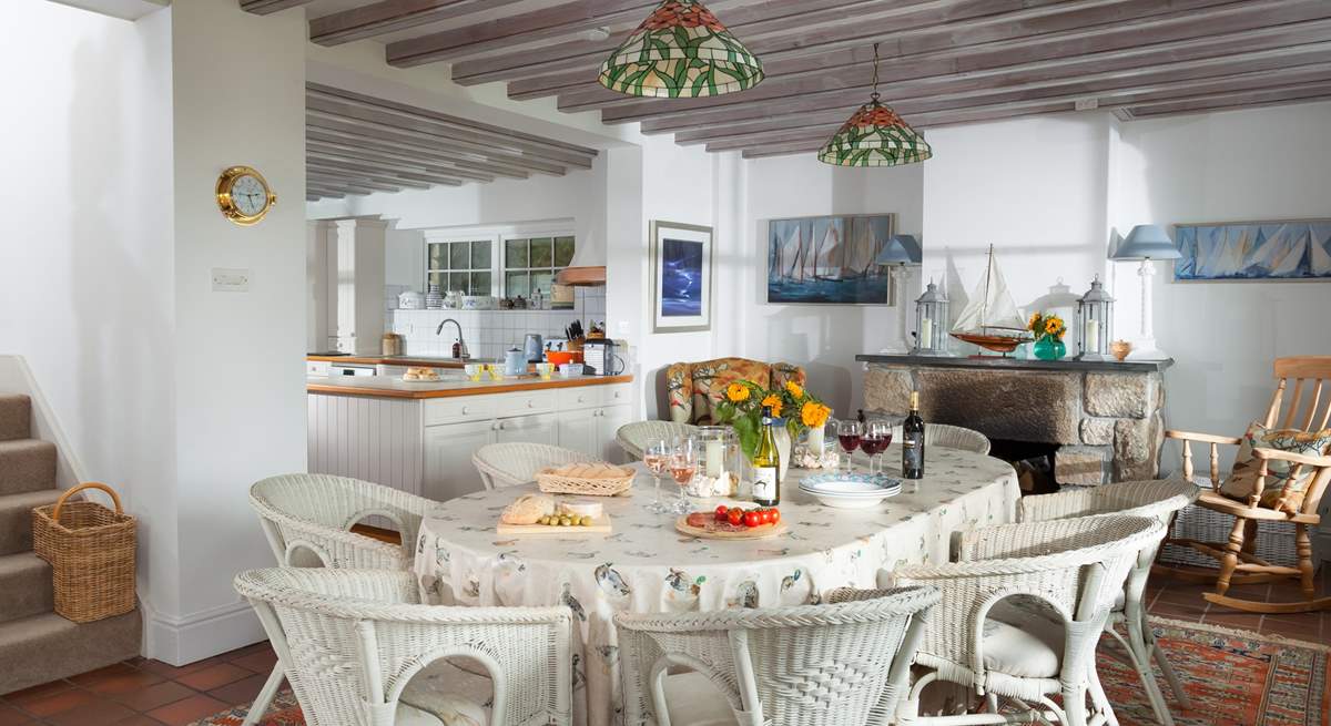 Enjoy a leisurely lunch around the dining-table.