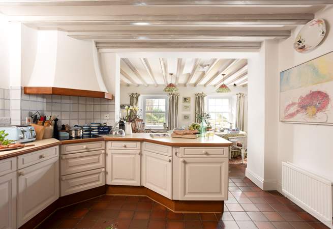 The kitchen is very well-equipped.