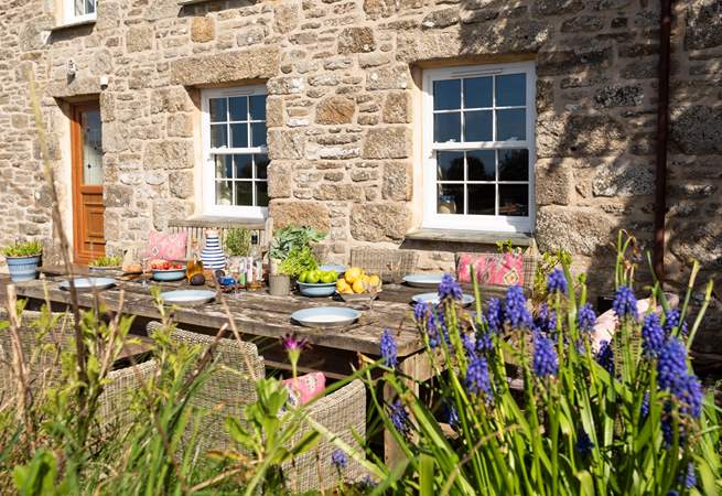 Al fresco breakfast on your sheltered patio.