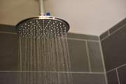 Complete with shower, WC and wash-basin.