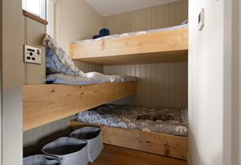 The triple bunk room is perfect for the kids - they will love it!