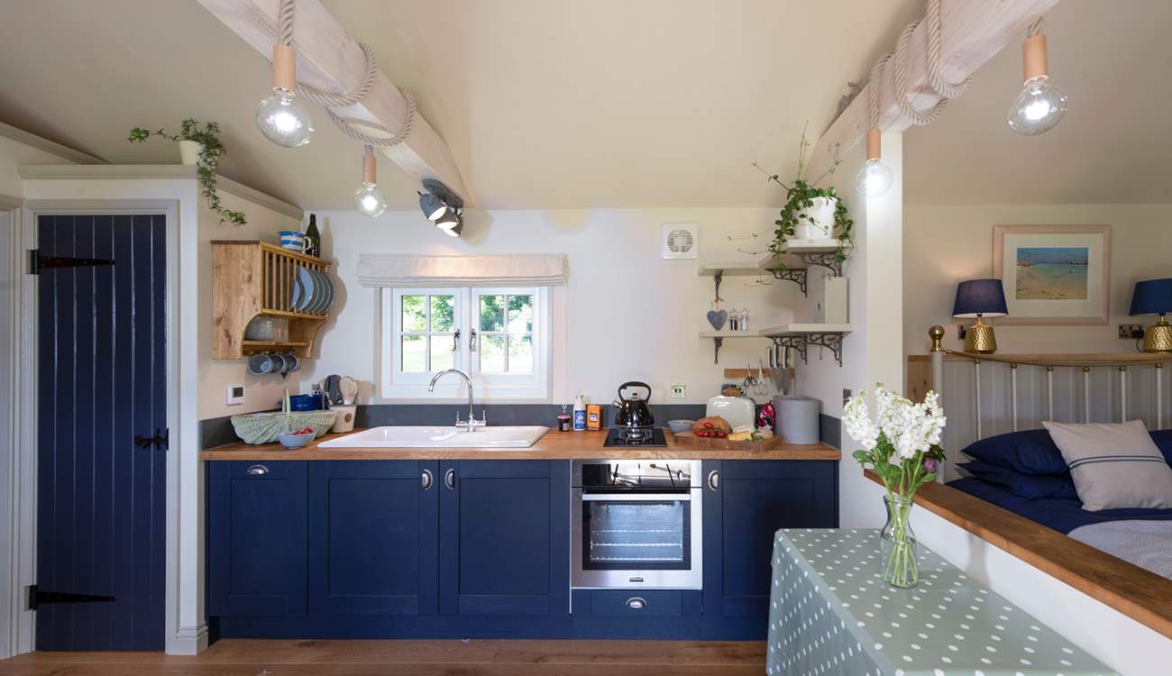There's a wonderfully well-equipped kitchen area.