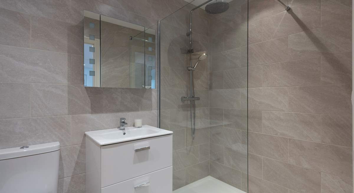 The fabulous shower is perfect for washing away the salt and sand. 