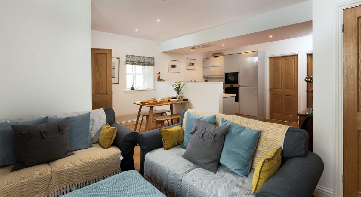 Two very comfy sofas await you, perfect to sink into after a day out walking the coast path. 