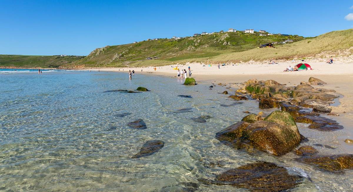 Beautiful Sennen cove where a walk at any time of year is positively encouraged. 