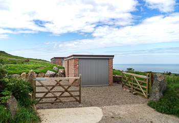 There is parking for two cars.