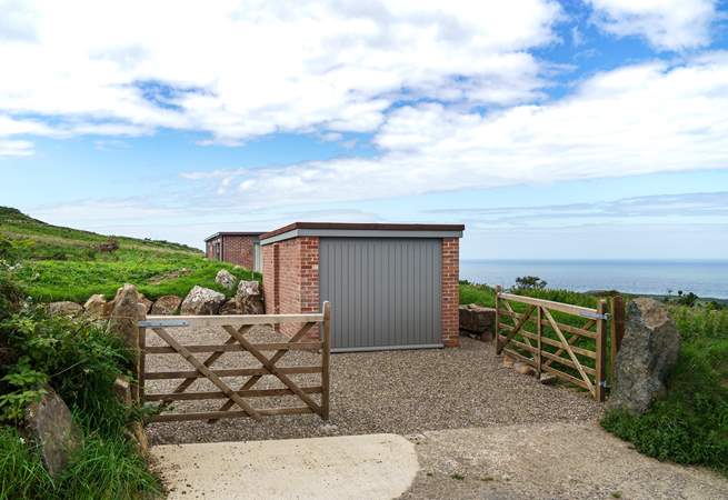 There is parking for two cars.