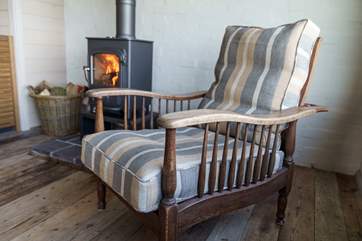 Cosy up, after a day walking the coast path.