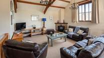 Large living-area. Perfect for snuggling up in front of the TV after a long day on the beach.