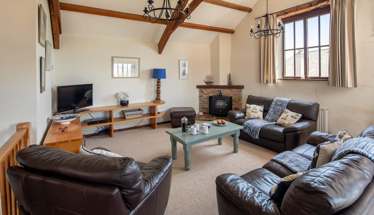 Large living-area. Perfect for snuggling up in front of the TV after a long day on the beach.