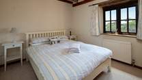 Bedroom 2 also has fabulous views out to sea.