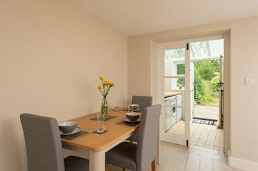 Just off the living space, there is a very useful utility area leading on to the garden - perfect for dogs.