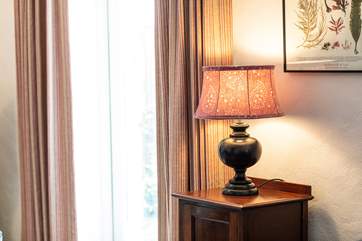There are lovely fabrics and stylish details throughout.