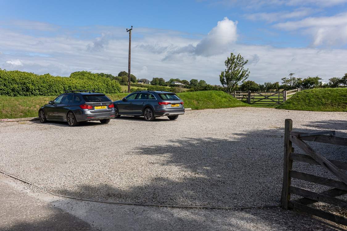 There is plenty of parking.