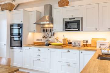 The kitchen is kitted out like a true home-from-home.