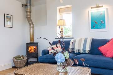 Snuggle up beside the fire.