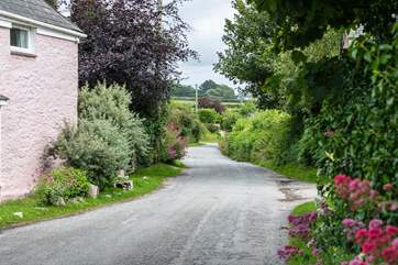 It's a pretty walk to and from the beach and coast path.