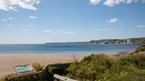 Another stunning coastline vantage spot just round from Bigbury Beach, simply stunning.