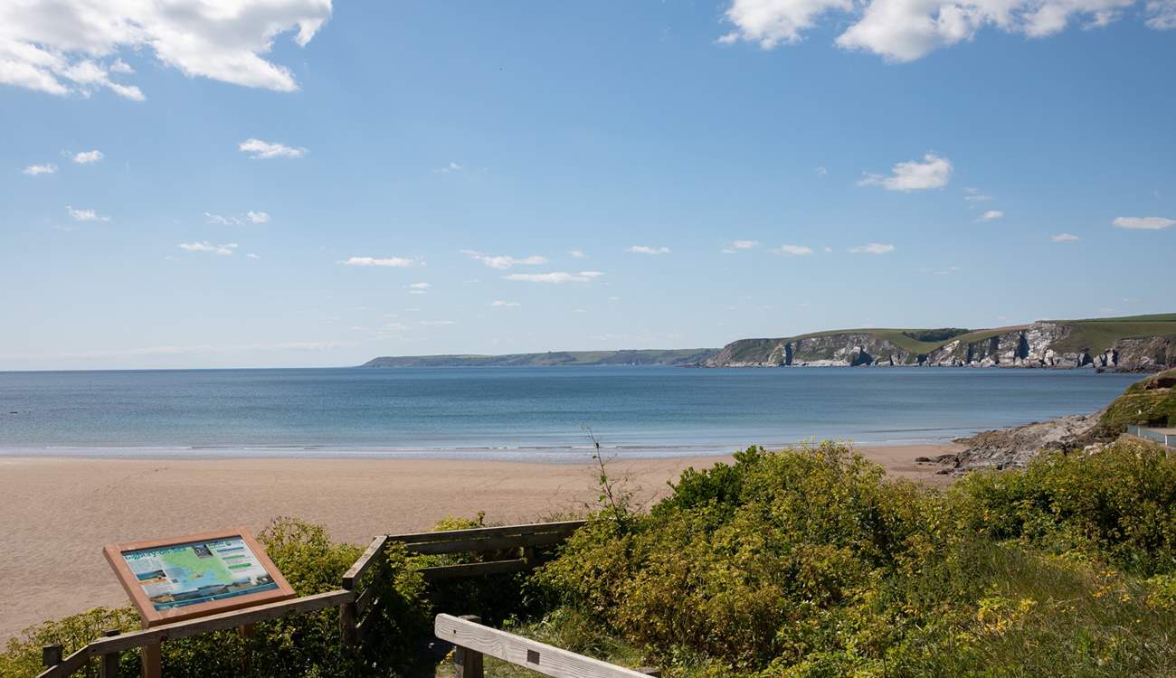 Another stunning coastline vantage spot just round from Bigbury Beach, simply stunning.