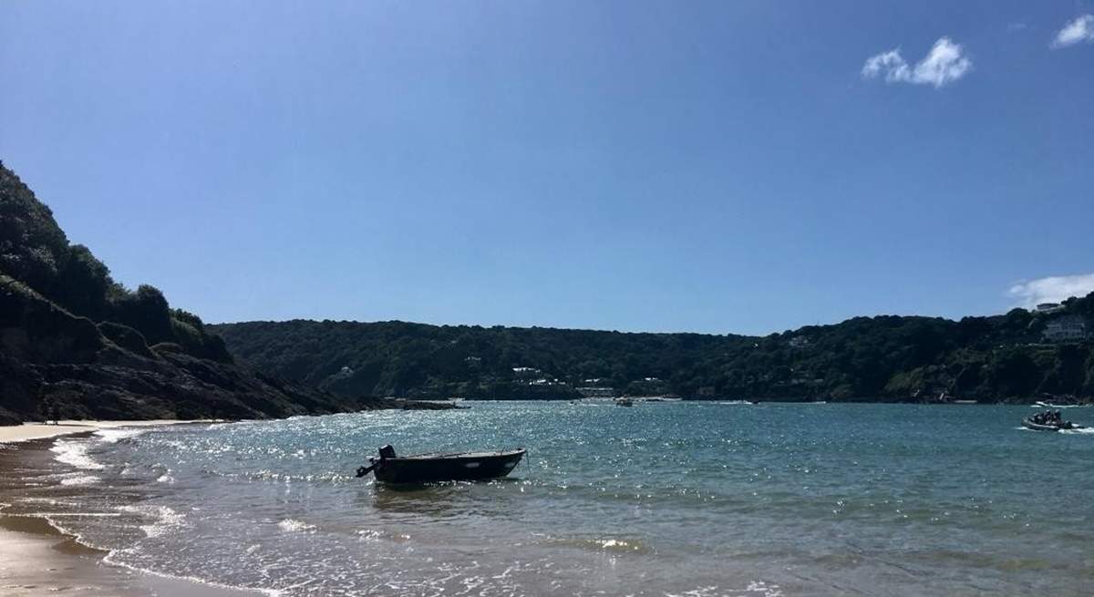 What a fabulous spot to enjoy a beach walk or a picnic. This beautiful beach can be found in Salcombe.