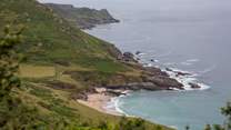 The stunning coastline which can be found at Mill Bay in East Portlemouth.