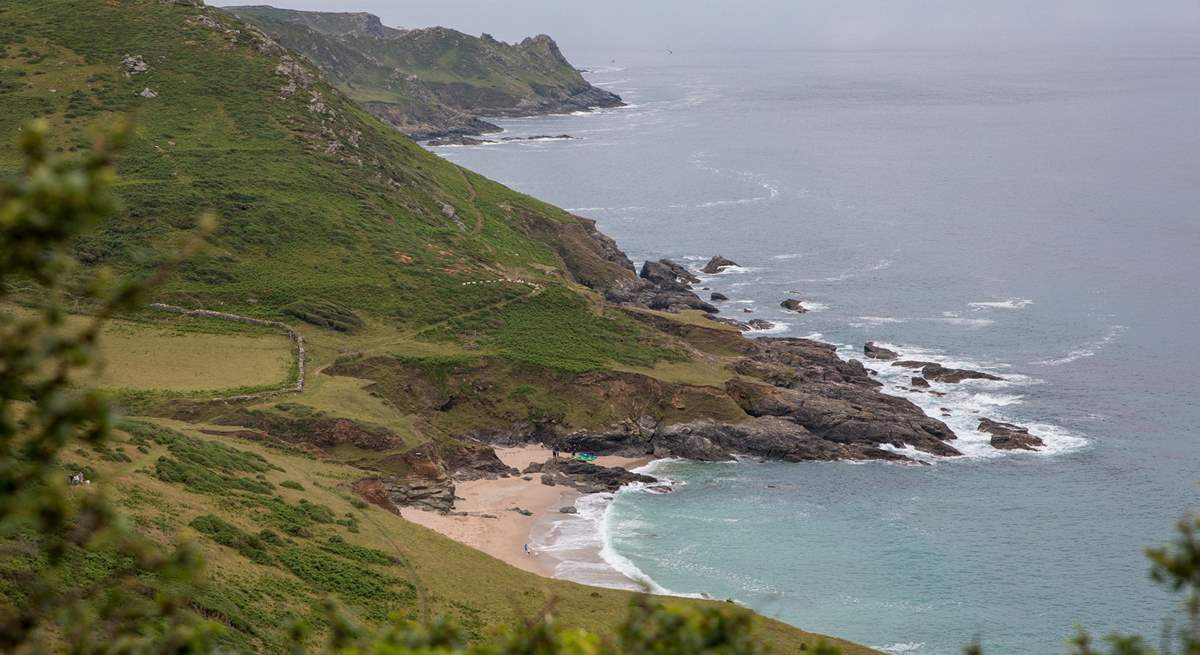 The stunning coastline which can be found at Mill Bay in East Portlemouth.