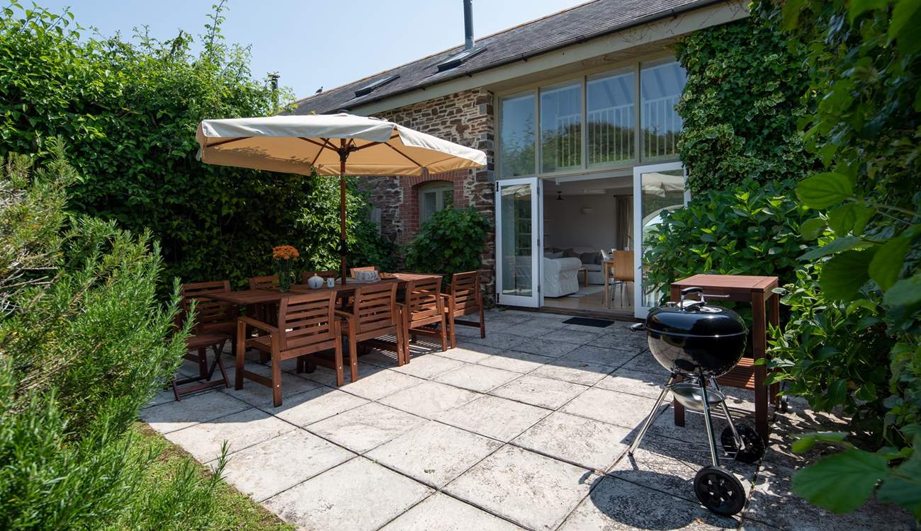 Dining al fresco is a real treat.