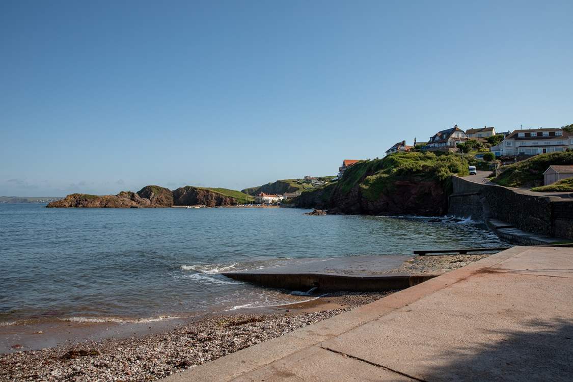 Hope Cove offers a great spot to go paddling.