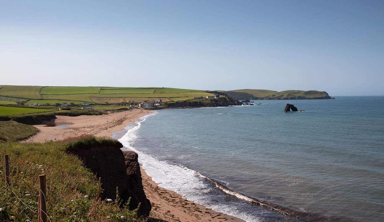 Another stretch of the glorious coast line at South Milton Sands.