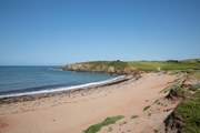 The beautiful beach at Thurlestone Sands. Many fabulous family days await on this gorgeous beach.