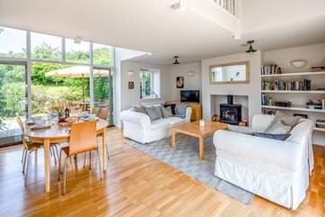 Great open plan living space which opens directly onto the patio and garden.