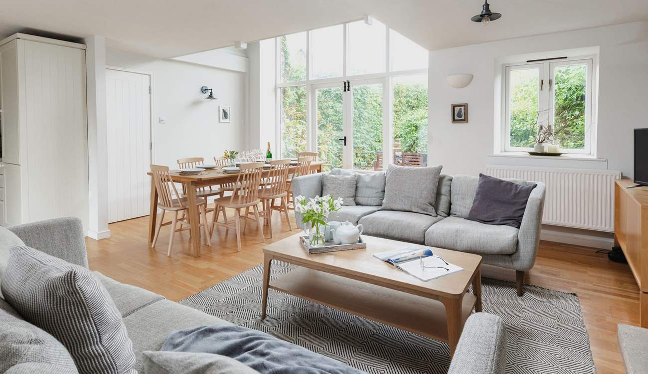 Great open plan living space which opens directly onto the patio and garden.