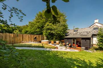 The lovely large garden is all yours.